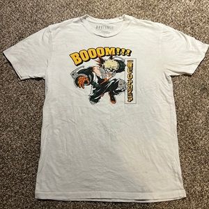 white bakugo shirt